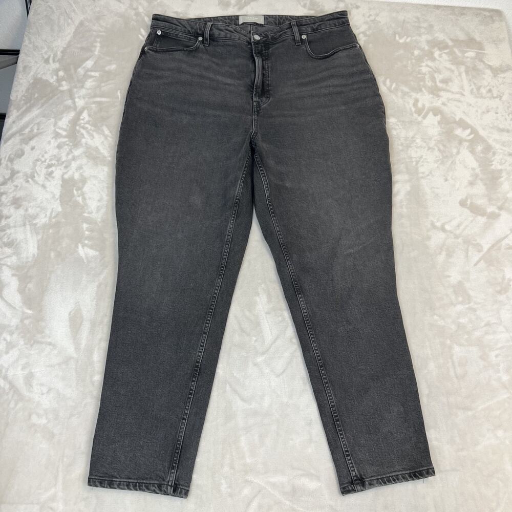 Everlane Jeans Womens 35 Long Gray Denim The Curvy Way High Organic Cotton
